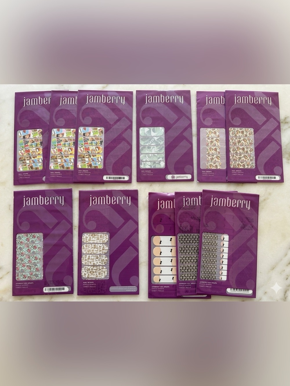 Jamberry Nail Wraps: The PopStar and Sea Glass Stash | Rare | Discontinued